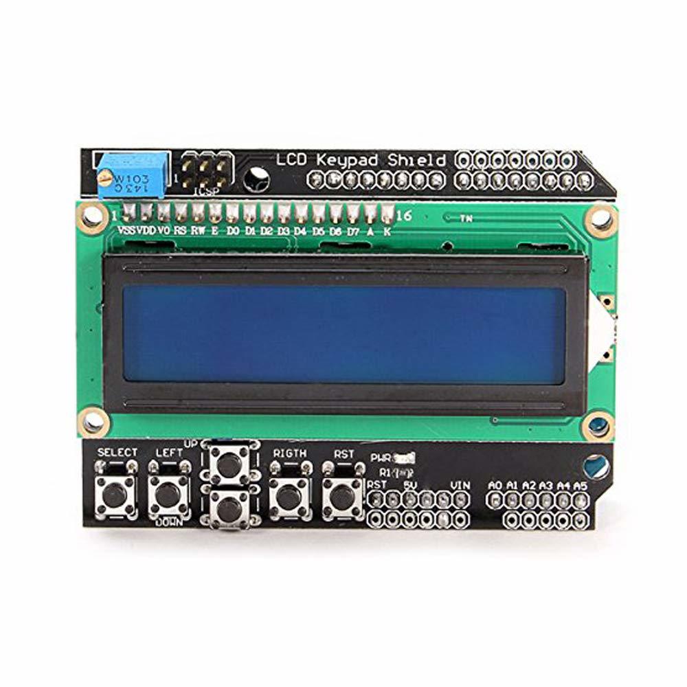 Lcd 키패드 Shield Lcd1602 Lcd 1602 Module Display For Arduino Atmega328 Atmega2560 Raspberry Pi Uno Blue Screen